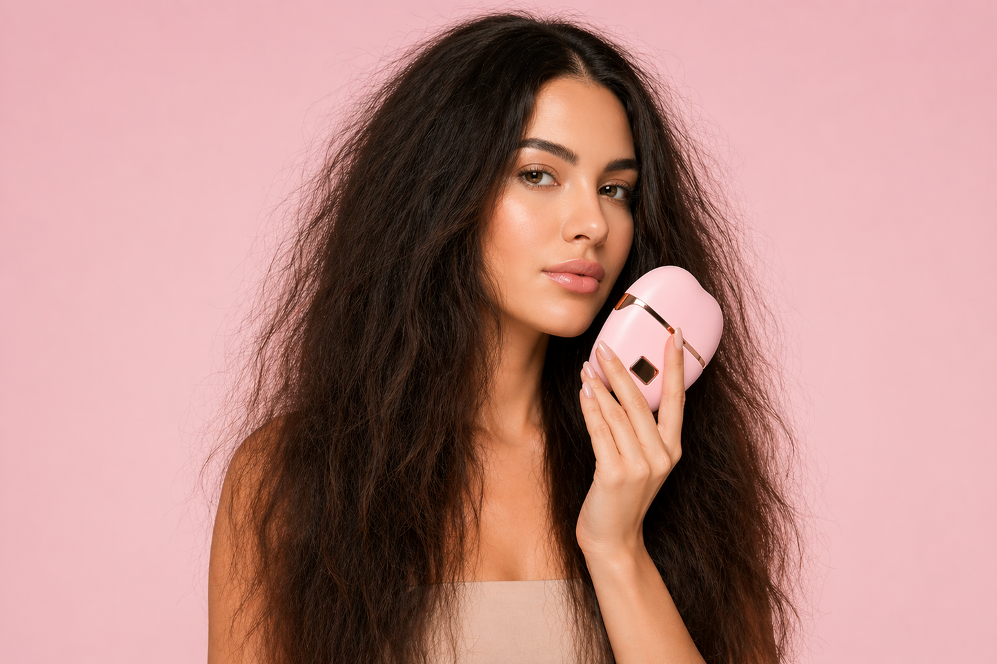 Brosse lissante rechargeable portable